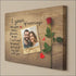 Personalized anniversary canvas print for couples celebrating their one year together